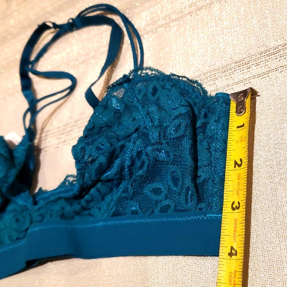 Free People NEW 'All For You' Lace Bralette TEAL Convertibile BRA NWT Women's S - Picture 12 of 12